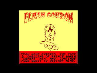 Flash Gordon title screen for Amstrad CPC